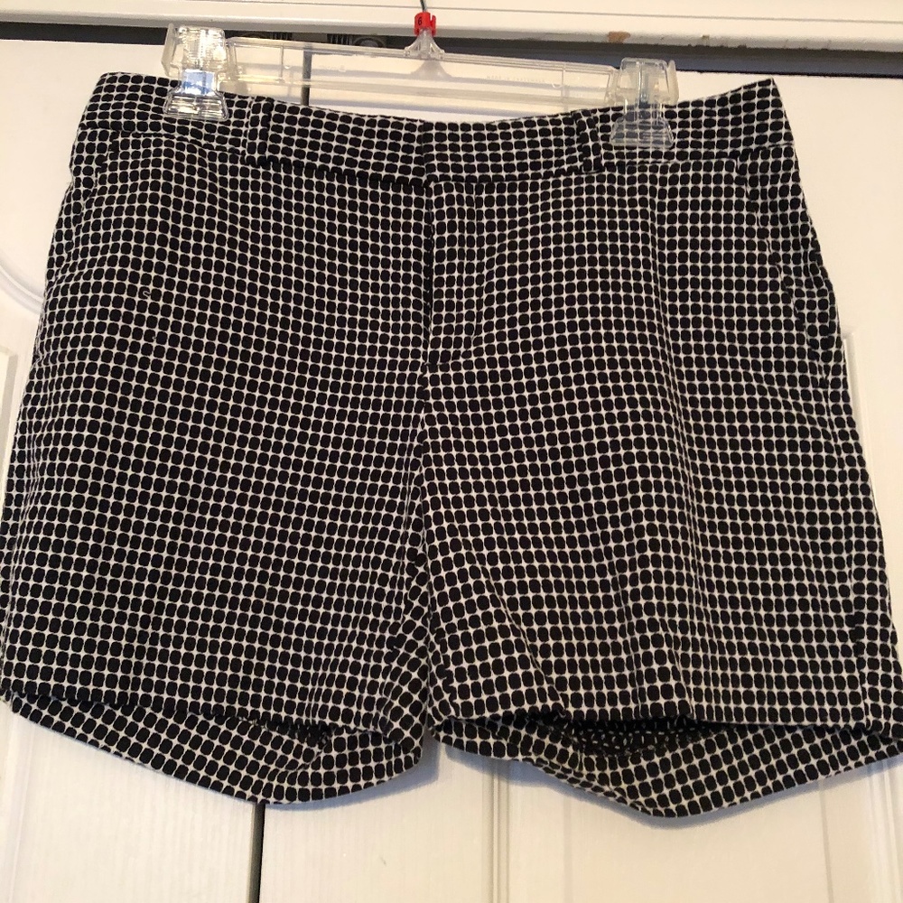 Black and white shorts